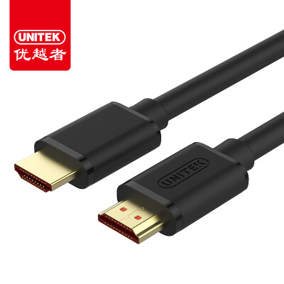 

(UNITEK) Y-C136P версия для hdmi 2.0 версия 4k / 3D с высокой разрешающей способностью преобразования изображения 1 метр проекция видео компьютер компьютер кабель для передачи данных для домашнего улучшения инженерная проводка черный