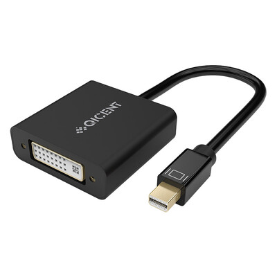 

QIC MFD-BK Mini DP to DVI Adapter Mini Displayport to DVI Adapter HD Интерфейсный кабель Apple MacBook / Air Pro Lightning Interface Projector