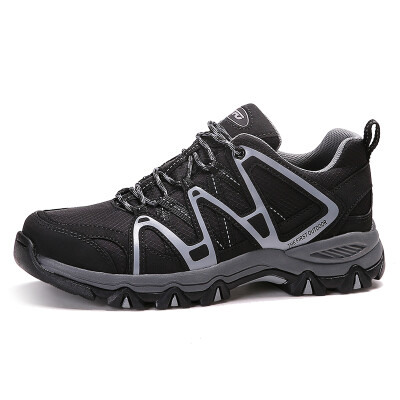 

TFO climbing shoes full palm air cushion breathable comfort damping shoes 851701 male models black gray 44