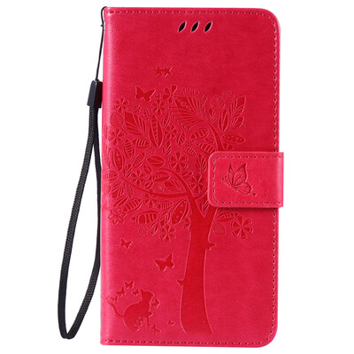 

Rose Tree Design Кожа PU откидной крышки Кошелек Карты Держатель чехол для LG K8