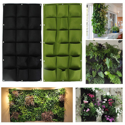 

MyMei 9 Pockets Home Ecology Garden Planting Bag Flower Vertical Hanging Wall Green