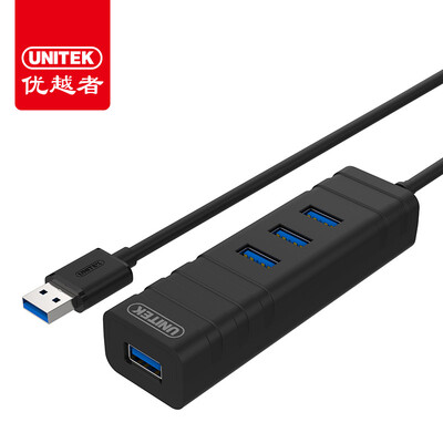 

UNITEK USB30 splitter high-speed extension of a drag more than four interfaces 08 meters notebook desktop computer 4 port hub