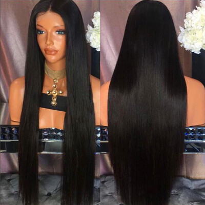 

Full Lace Human Hair Wigs For Black Women Brazilian Long Silky Straight Lace Frontal Wig Full Lace Wigs Human Hair With Baby Hair