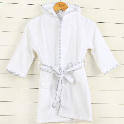 

Sanli cotton hooded belt bathrobes parenting home service four seasons universal living gowns daddy models - silver gray side-XL