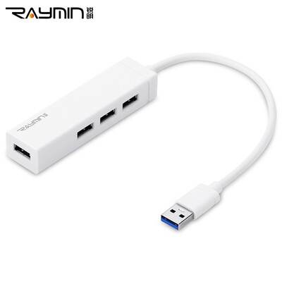 

Rui Ming RF240WH USB-сплиттер USB3.0 высокоскоростное расширение четырех концентраторов HUB-концентратор для ноутбука с четырьмя белыми