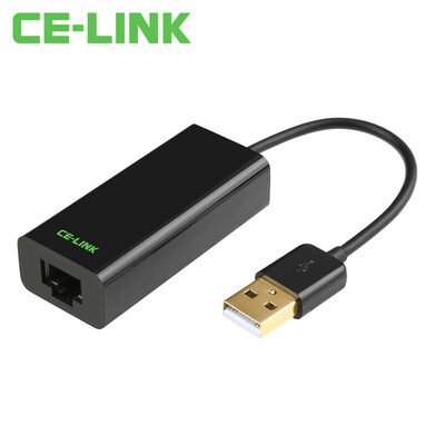 

CE-LINK 1580 USB20 Fast Ethernet cable USB to RJ45 interface cable converter support Apple Mac smart box flat&other black