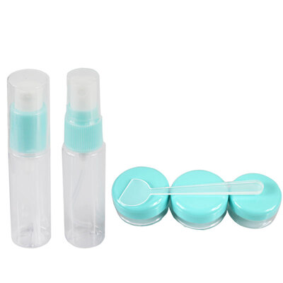 

Pioneer Bottles Bottles Drives Portable Empty Bottle Suits Press Plastic Clear Bottle Bottles Bottles Shampoo Bathing Empty Bottle Spray Bottle Skincare Tools Six Pieces Lake Blue