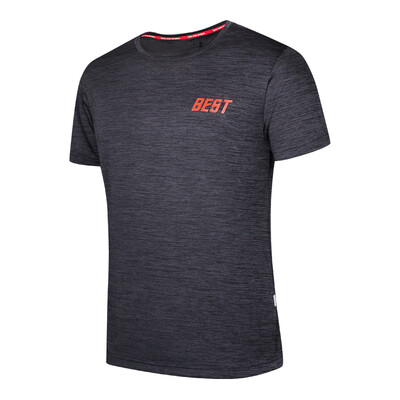 

Jordan Men's short sleeve T-shirt round neck breathable T-shirt XHS2371501 black and gray 3XL