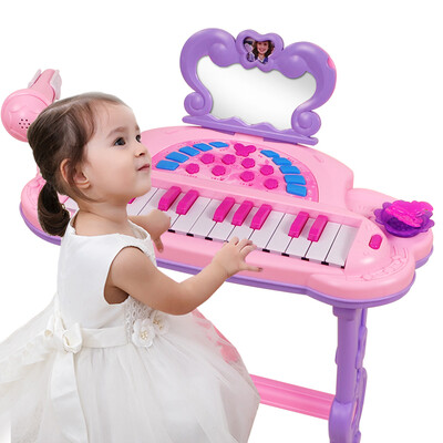 

Qiao WA BAO BEI children children with a microphone girl piano 1-3-6 years old baby gifts early education puzzle toys