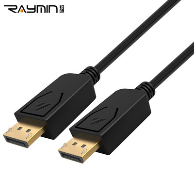 

Rui Ming RA260BK-0150 DP линия высокой четкости DisplayPort версия кабеля 1.2 4K * 2K подключенный к компьютеру аудио и видео кабель позолоченная головка 1,5 м черный