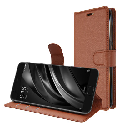 

KOOLIFE Millet 6 Case Protection Case Flip Case Drop Card Holder Soft Case for Millet 6 Cool Guest Series - Brown