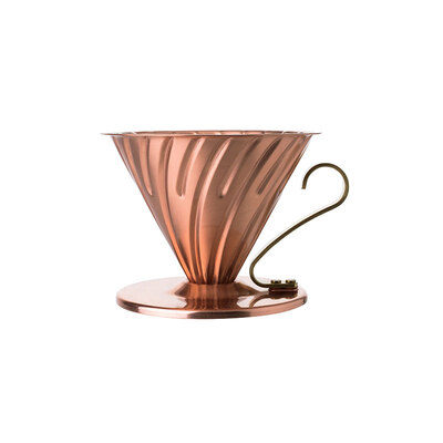

HARIO original imported filter cup V60 copper coffee cup hand rinsing filter with the amount of spoon VDPC-02CP coffee equipment drip