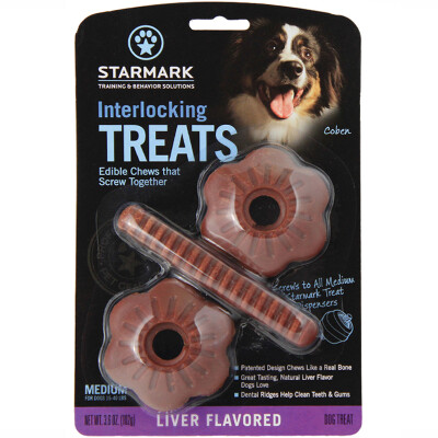 

Star STARMARK pet dog snacks alone pet toys matching with a screw mill biscuits liver flavor medium for the star in the number of unique toys combination of a variety of shapes