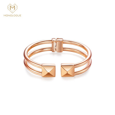 

MONOLOGUE Rugged Elastic Rivet Simple Steel Bracelet Rose Gold ME86 5.6cm