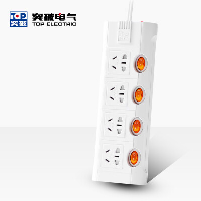 

Breakdown TOP 4-bit overload automatic power off the line board 3 m sub-control switch TZ-C4K4BH safety child protection door socket plug board plug