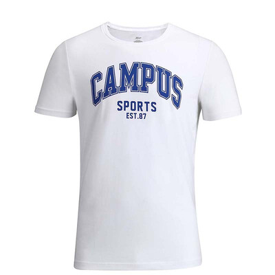

Jingdong Supermarket Xtep XTEP men&39s sports leisure short-sleeved round neck soft&comfortable sweat-absorbent t-shirt men&39s clothing 883229019329 white L