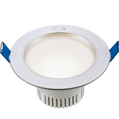 

Jingdong Supermarket] NVC (NVC) NVC Lighting LED Downlight Ceiling Light Silver 3 Watt Warm White 4000K Hole 7.5-8.5 cm