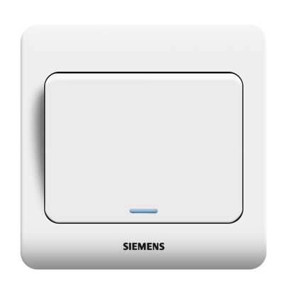 

Siemens SIEMENS 5TA01141CC1 single open dual control remote with fluorescent switch socket elegant white