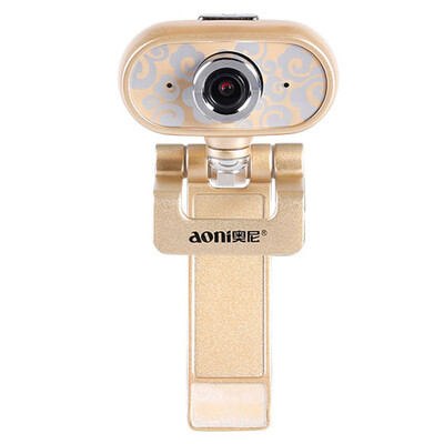 

Aoni A9S HD1080P Smart TV USB Camera HD Free Drive with Microphone IPTV Box Video Call Gold