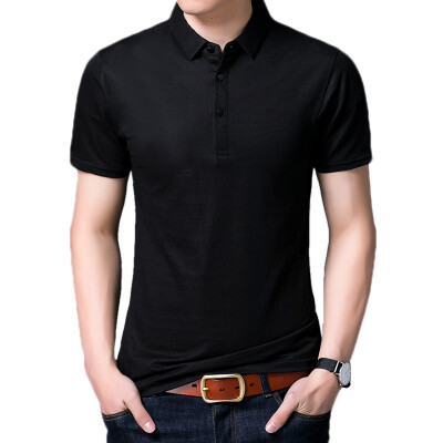 

Apple (AEMAPE) middle-aged men's clothing lapel simple business casual T-shirt B1 card its 2XL