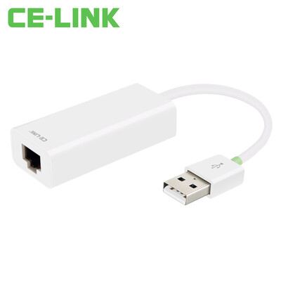 

CE-LINK 1580 USB20 Fast Ethernet cable USB to RJ45 interface cable converter support Apple Mac smart box flat&other black