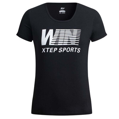 

[Jingdong Supermarket] Xtep (XTEP) women's short-sleeved fashion leisure breathable light moisture perspiration colorful green summer T-shirt 883228019314 orange XL
