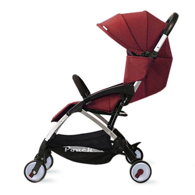 

Silk Pouch can be sitting can be lying light folding children&39s carts on the plane baby umbrella A18 red