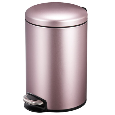

EKO Trash Home Pedal Flip European Silent Stainless Steel Trash 9113RG Rose Gold 5L