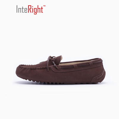 

INTERIGHT couple shoes casual shoes flat shoes driving shoes peas shoes brown 250 yards