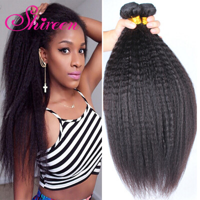 

7A Peruvian Virgin Hair Kinky Straight Human Hair 3Bundles Peruvian Straight Virgin Hair Unprocessed Virgin Peruvian Yaki Straight