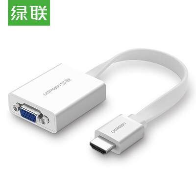 

Зеленый (UGREEN) Преобразователь для кабеля HDMI в VGA со звуковым портом Устройство видео адаптера видео адаптера Huawei для подключения проектора к дисплею белого цвета 40247