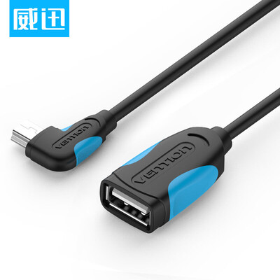 

VENTION Mini USB OTG соединительная линия для передачи данных T-type автомобильный адаптер MP3OTG 0,25 метра черный VAS-A19-B025-T