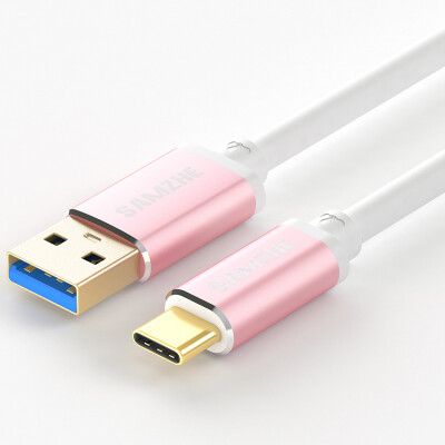 

SAMZHE) Type-C data cable charging cable USB3.0 Andrews fast charge line support millet 5 / 4C music as Huawei P9 / P10 rose gold 0.25 m LTC-25C