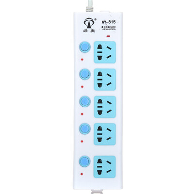 

Green (LVAO) GY-809 6-bit 5-meter total control switch overload protection Power converter / socket / plug / plug