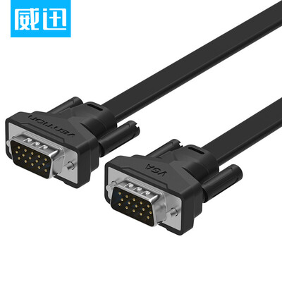 

Vascular VENTION VGA cable HD vga computer TV cable 3 6 pure copper computer monitor line projector line flat line black 3 meters VAG-B05-B300