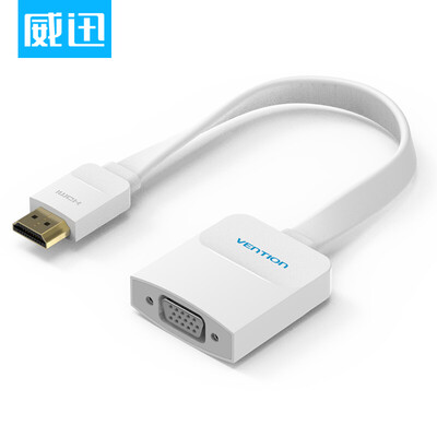 

WDC VENTION HDMI to VGA cable converter with audio HD cable vga interface head cable cable computer box projector TV monitor line 015 m white ACKWB