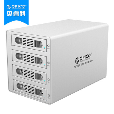 

ORICO 3549RUS3 35 inch aluminum high speed usb30 disk array four disk hard drive cabinet multi-disk raid hard disk box external box silver