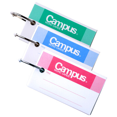 

KOKUYO Japan imported Campus portable portable PP cover blank note English word card with the 115 pages 135mm 45mm 3 the color random installed TAN-132