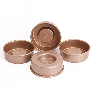 

Jingdong Supermarket Cook Kitchen CHEF MADE Cake Mold Sandwich Cake Cocoa Cranberry Egg Tot Die 4pcs Set Gold WK9086