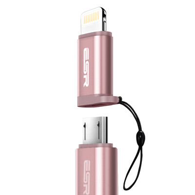 

Миллиард цветов (ESR) Возбуждает Молния Micro USB кабель для передачи данных Andrews Apple, преобразование адаптер головки подходит для iPhone7 / 7 Plus / IPad Air / Pro шампанского