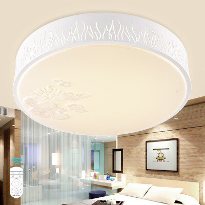 

NVC NVC NVC LED Ceiling Light Bedroom Light Live Room Study Hall 24W with remote control two-color Promise light ENOX9003 for 10-15