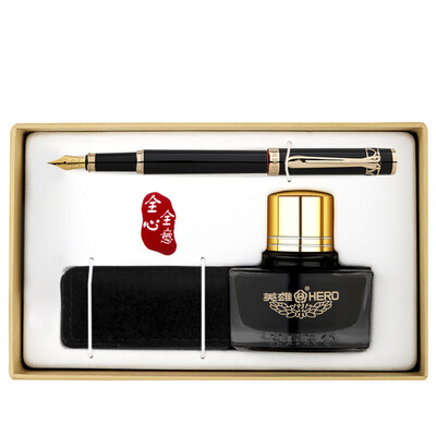 

Hero HERO 771 Black Gold Pen Ink Gift Set