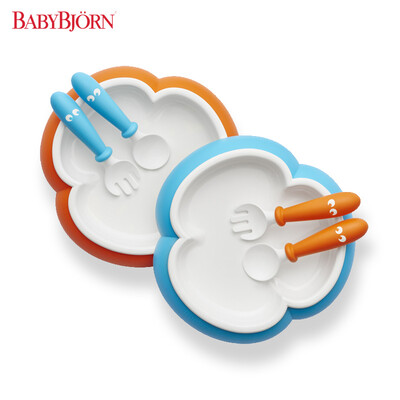 

Швеция BABYBJORN детская ложка и вилка (синий / оранжевый / оранжевый 2 набор) (происхождение Швеции)