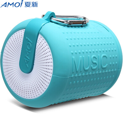 

Amoi A2 mobile phone car a key call Bluetooth mini card audio outdoor portable subwoofer elderly radio small speakers (blue)
