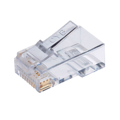 

Chongbo Cinyobo CYB-6C88A2-15U-30 engineering grade six crystal head rj45 network crystal head two-piece duplex cable connector