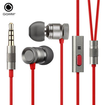

GGMM EJ102 Professional Mp3 Music In-Ear Наушники с шумоподавлением Спортивные стерео звук бас Наушники с микрофоном Компьютер MP3-плеер