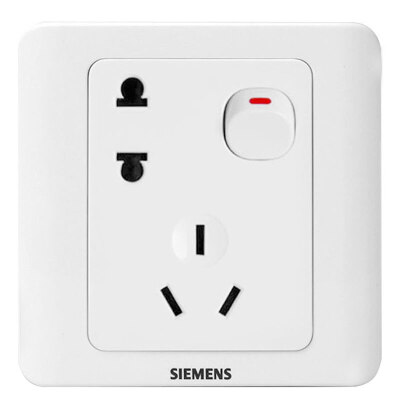 

Siemens SIEMENS 5UB01021CC1 switch socket long distance five-hole with switch elegant white