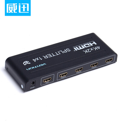 

Weining VENTION HD HDMI switch 1 into 4 out hdmi distributor into a four out of 14 version support 3D black VAA-S04