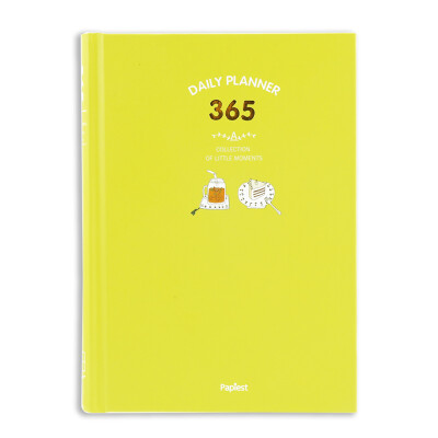 

Kinob self - contained color pages calendar notepad / 365 days plan this / handbook book yellow KGY21201