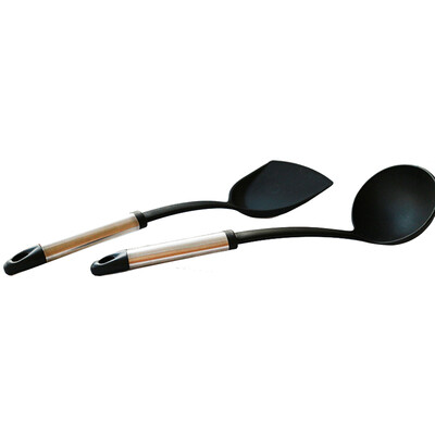 

Falkman Fackelmann Cooking Kitchen Stainless Steel Handle Nylon Pot Spatula Spoon Set Non-stick pan Spoon Set 5091181 1581